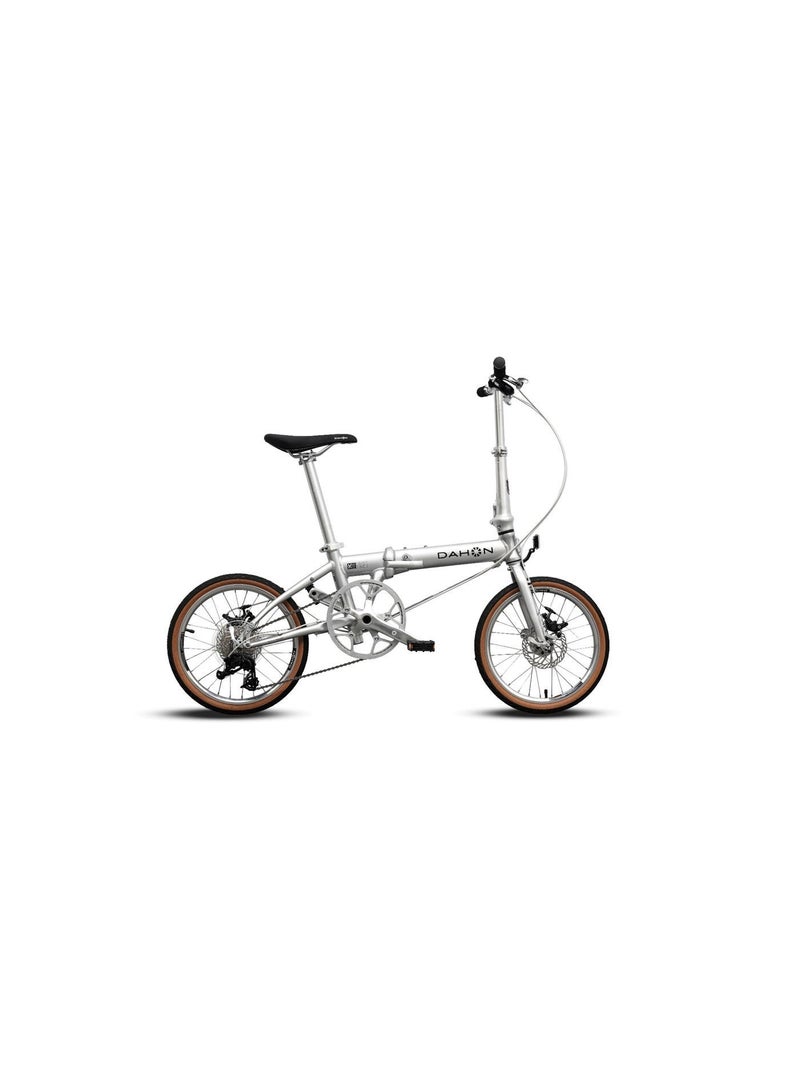 Dahon K9 16" Silver Folding Bike | 9-Speed Shimano Gear, Lightweight Dalloy Aluminum Frame | 16 inch - Image 1
